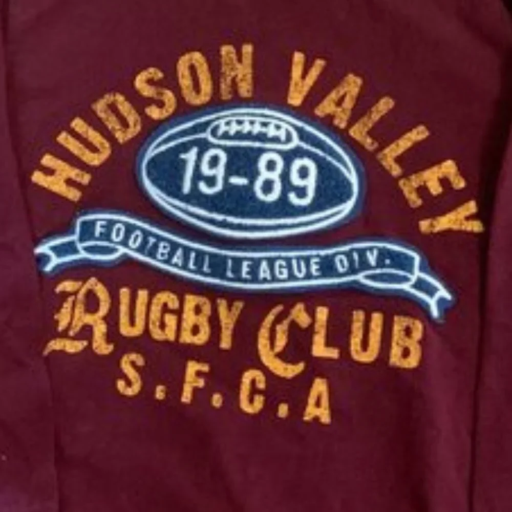 Baby Gap long sleeve hooded Rugby Club shirt